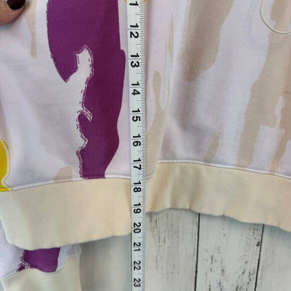 Adidas  x Thebe Magugu Multi All Over Print Crop Hoodie HM1884 Plus Size 1X - Picture 13 of 15